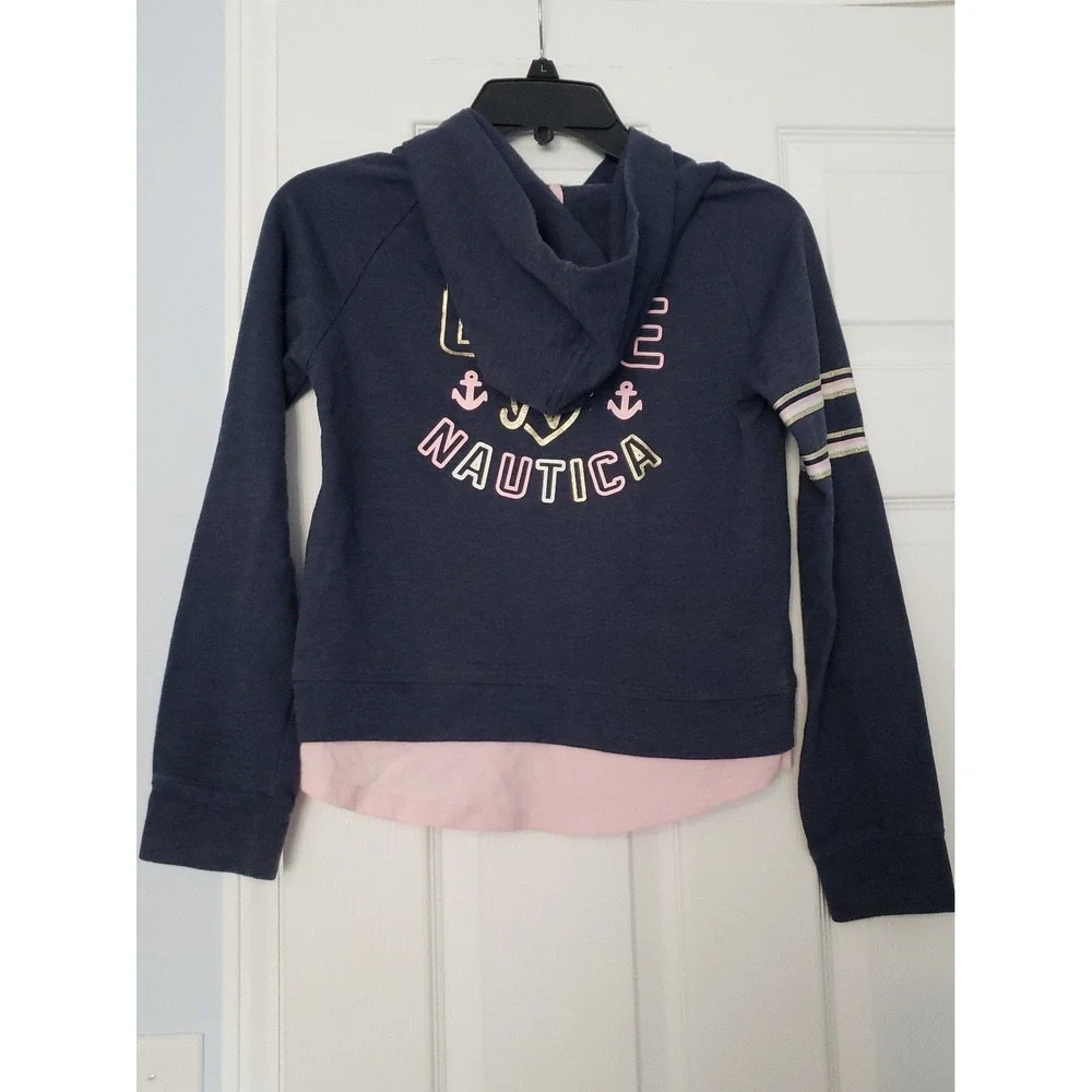 Nautica Girls Long‎ Sleeve hoodie Size Large 12/14